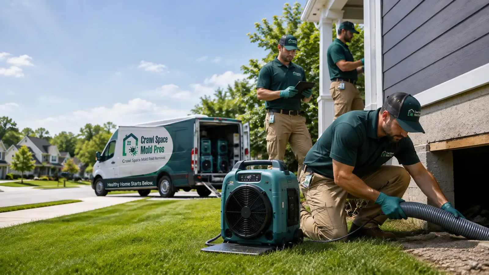 Crawl Space Mold Removal in Hudson, CO